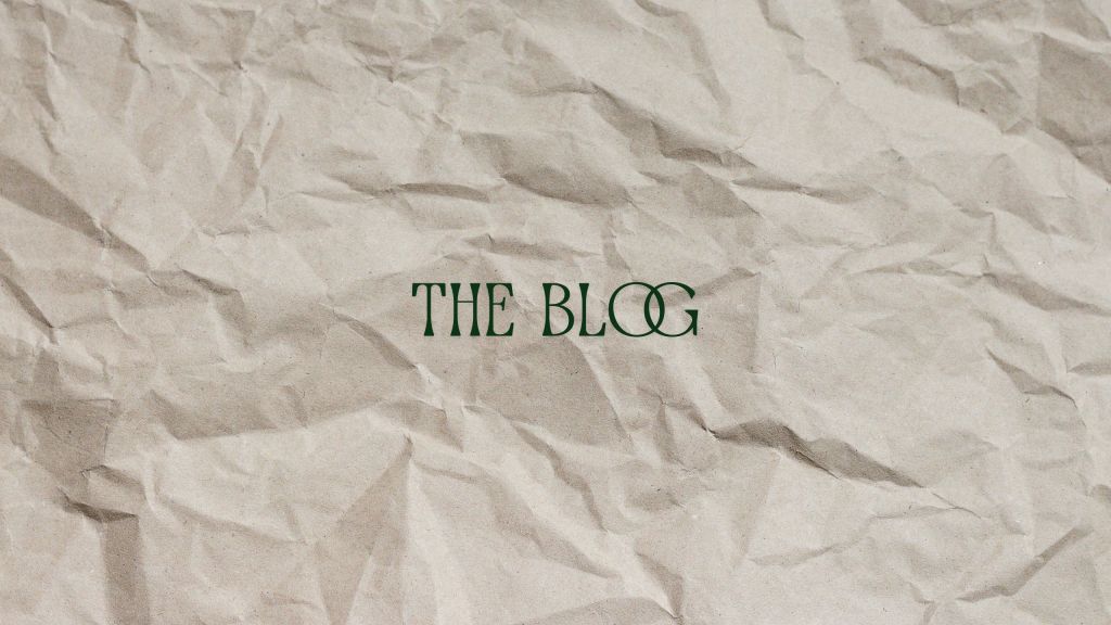 The Blog header Image Title